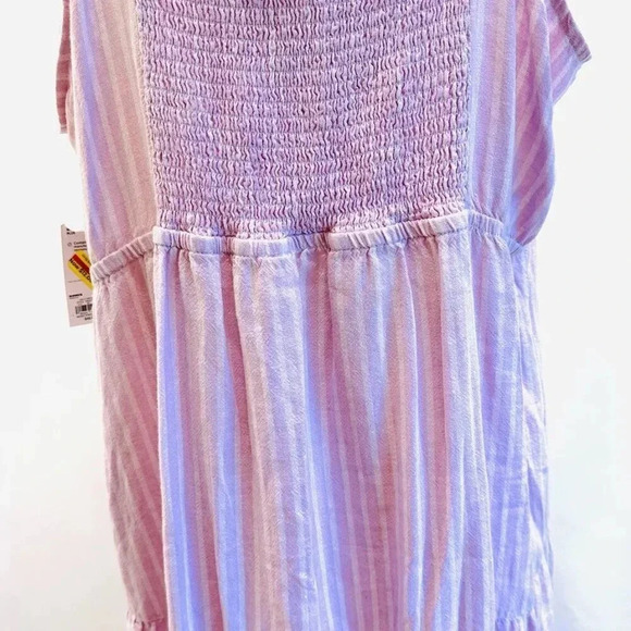 NWT SONOMA Women Sleeveless Pullover Purple Elastic Waist V-Neck Long Dress 2X - Picture 11 of 12